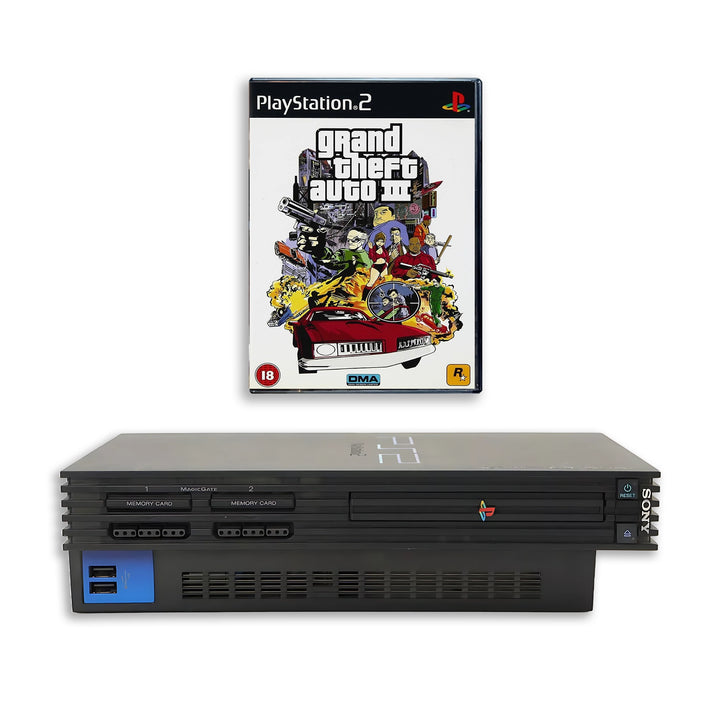 Playstation 2 PS2 Console Bundle: Grand Theft Auto 3, Vice City & San Andreas