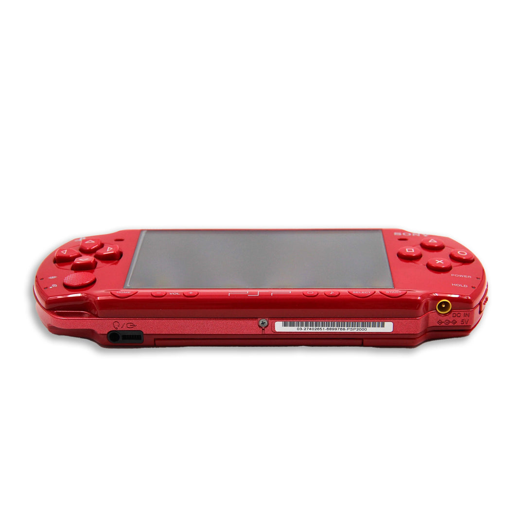 PlayStation Portable PSP 2000 Console RedBottom Side