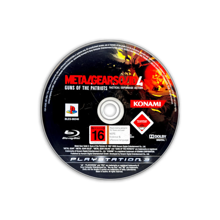 Metal Gear Solid 4: Guns of the Patriots - PS3 game