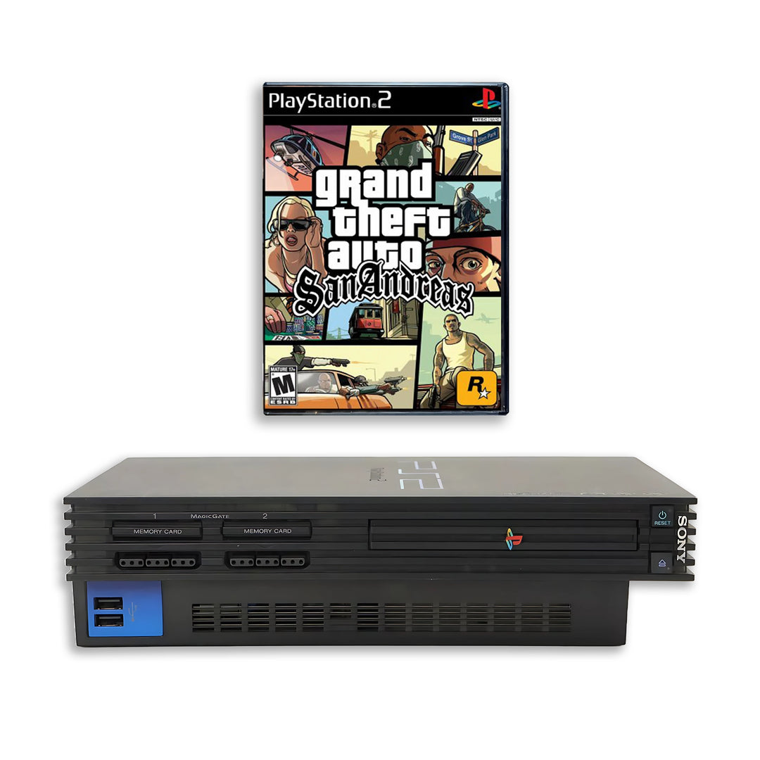 Playstation 2 PS2 Console Bundle: Grand Theft Auto 3, Vice City & San Andreas