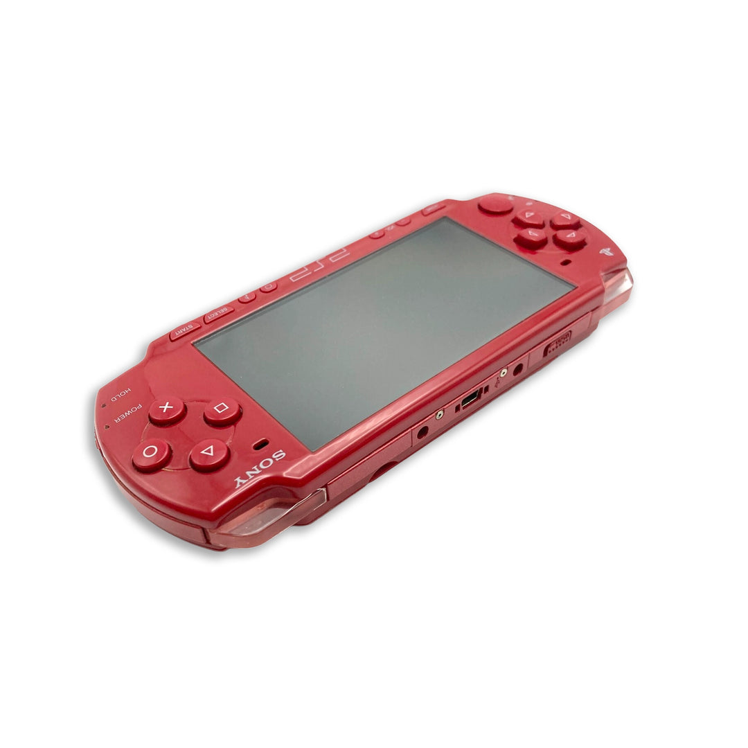 PlayStation Portable PSP 2000 Console Red Bottom Side with Top Angle