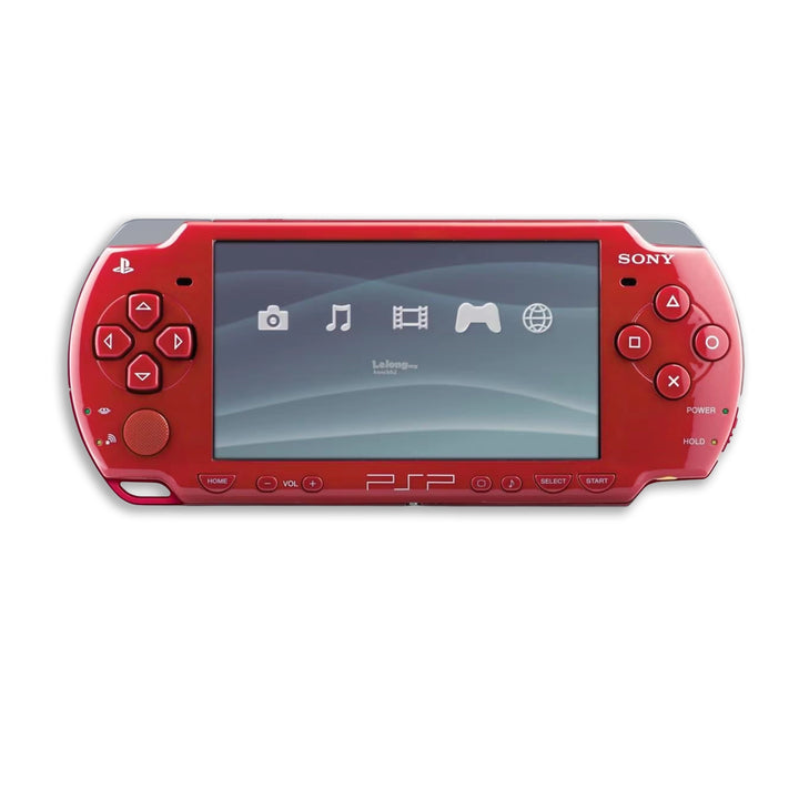 PlayStation Portable PSP 2000 Console Red Front View
