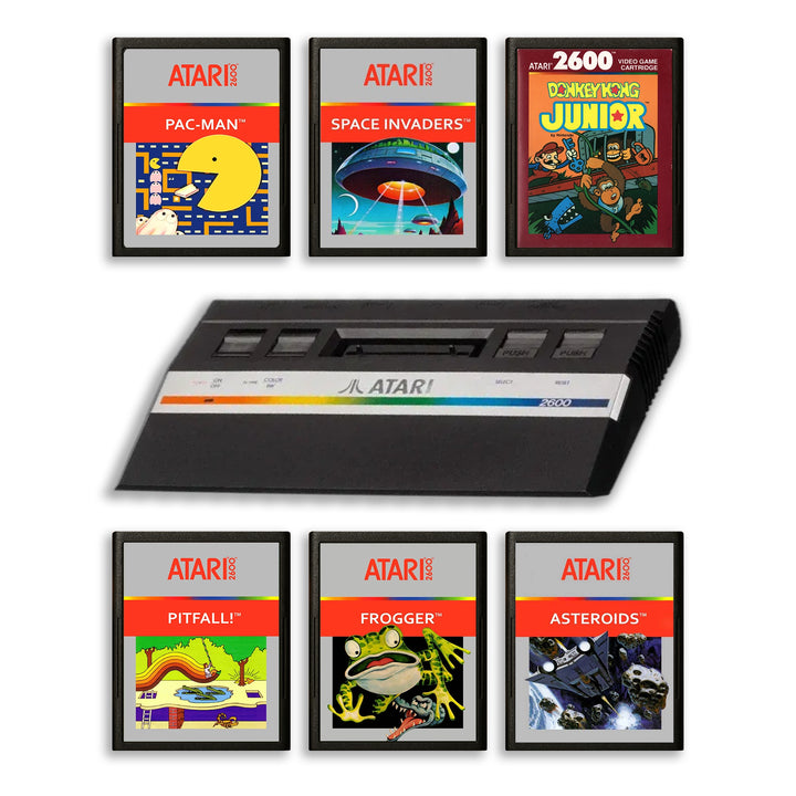 Atari 2600 Junior Console Silver with Top Games