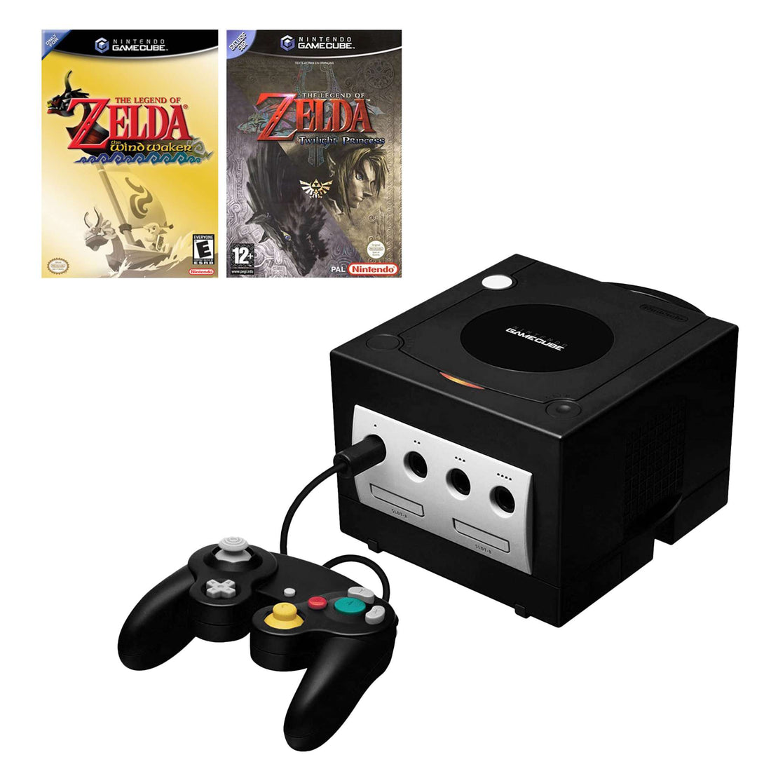 Nintendo Gamecube Console: Legend of Zelda Bundle - Black (Retro Fam)