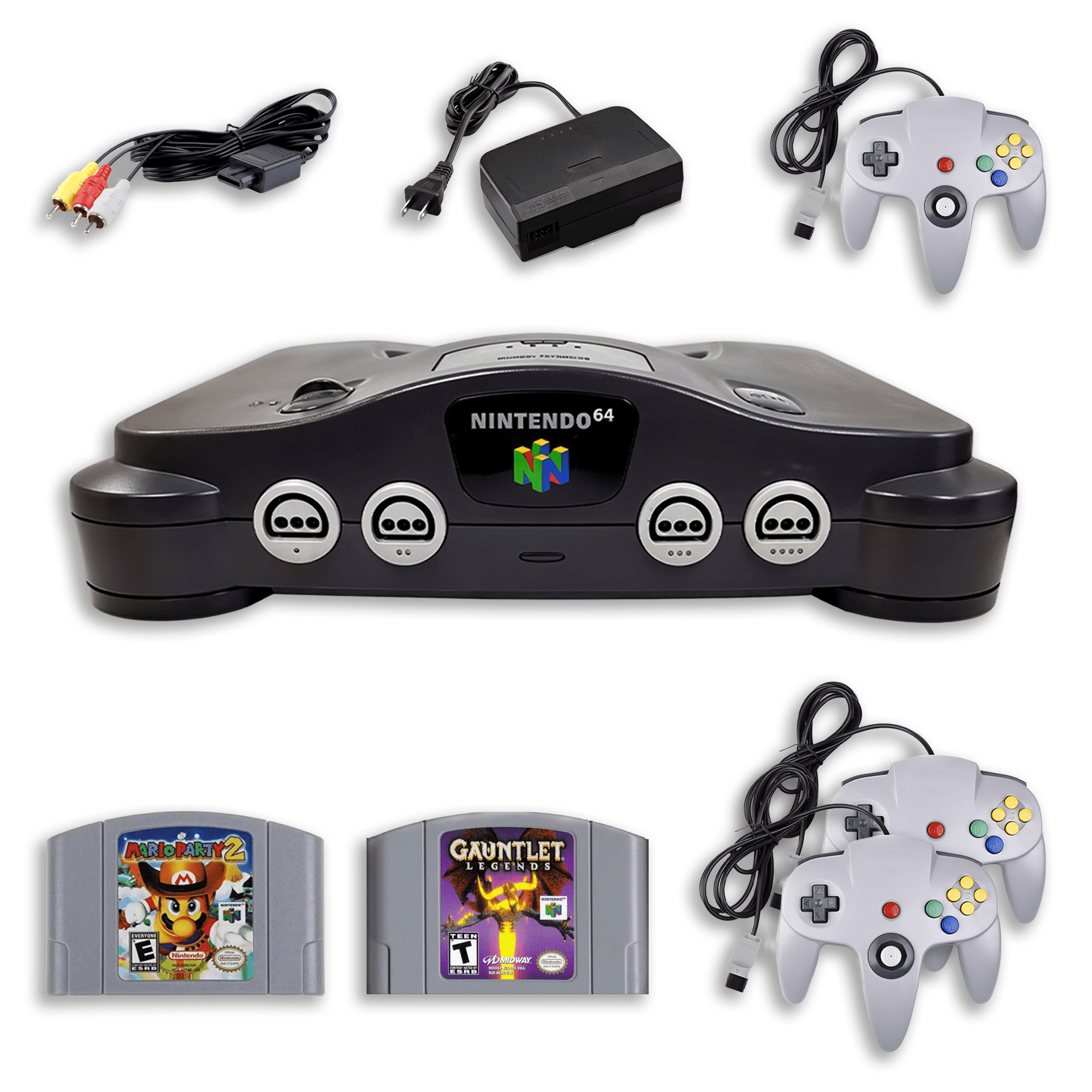 Nintendo 64 Co-Op Bundle – Gauntlet Legends & Mario Party 2 – RetroFam