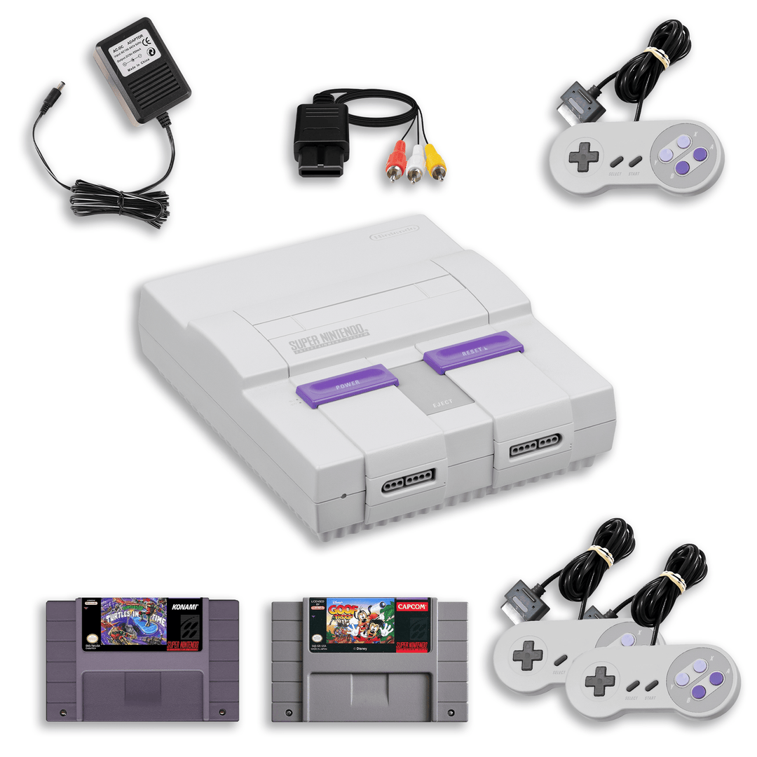 SNES Co-Op Favorites – Goof Troop & Turtles in Time – 2 Controllers