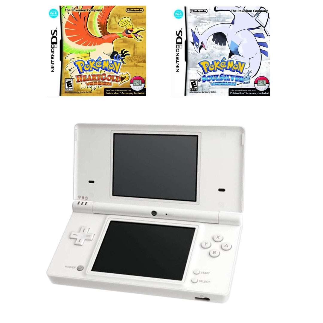 Nintendo DS Lite Console: Pokémon Bundle 3 - White (Retro Fam)