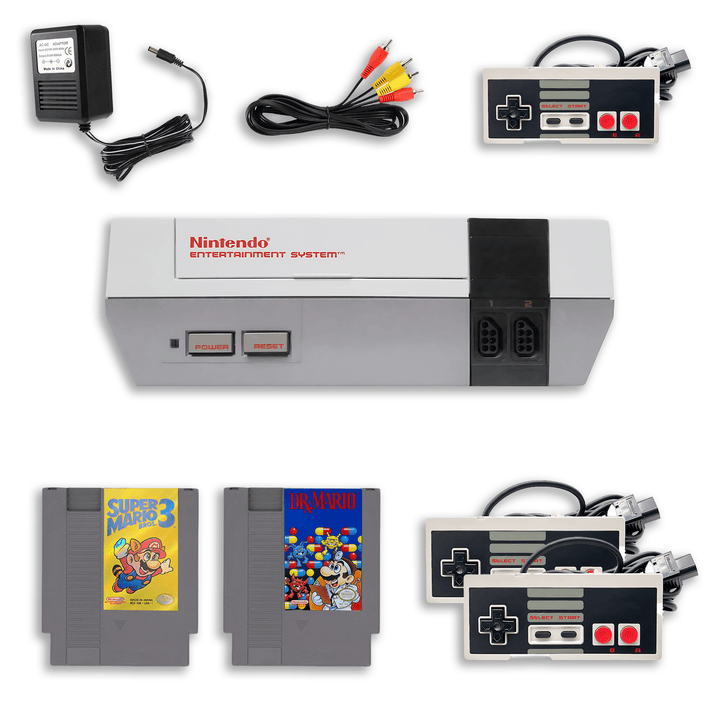 NES Lote de diversión familiar – Super Mario Bros 3 y Dr. Mario – 2 mandos
