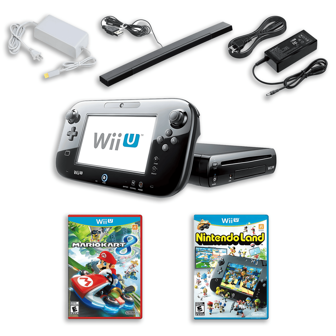 Pack Wii U pour toute la famille – Mario Kart 8 et Nintendo Land – Manette incluse