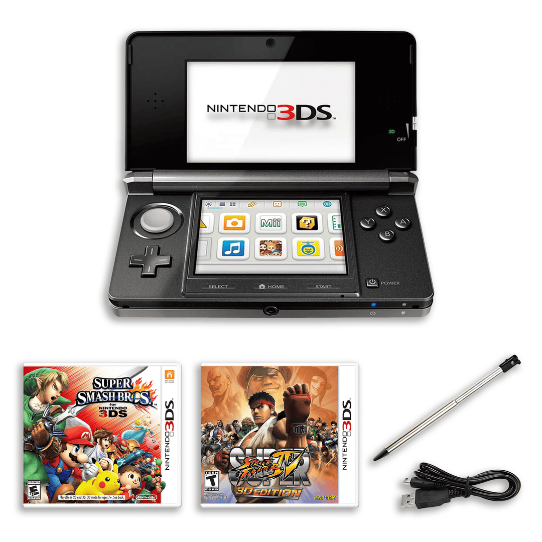 Nintendo 3DS Fighting Collection – Super Smash Bros. & Street Fighter IV – Charger, Stylus
