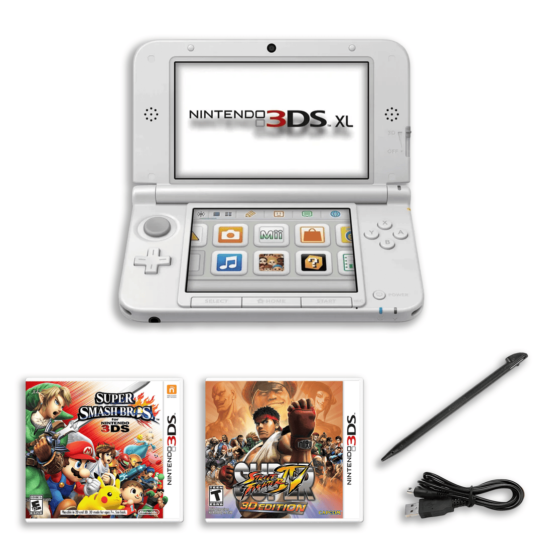 Nintendo 3DS XL Fighting Collection – Super Smash Bros. & SFIV – Charger, Stylus