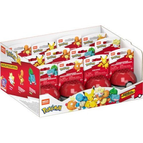 Pokemon Mega Construx: Pokeballs - Assorted Display (12) (Retro Fam)