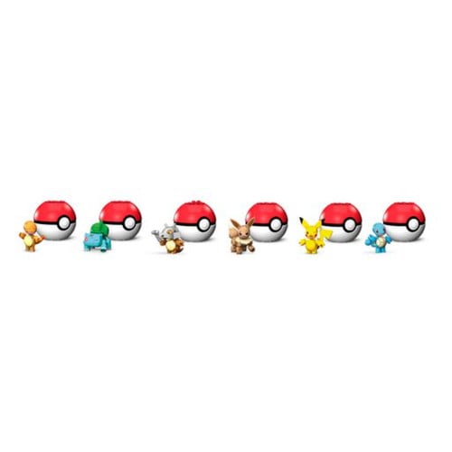 Pokemon Mega Construx: Pokeballs - Assorted Display (12) (Retro Fam) - Image 2