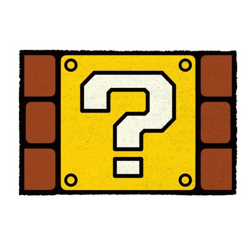 Door Mat: Nintendo -Super Mario Question Mark