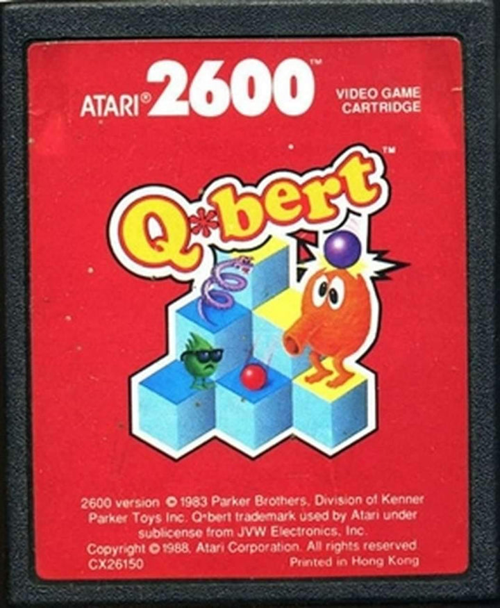 Q*BERT RED LABEL - ATARI 2600 GAME - Atari 2600 Game | Retrolio Games