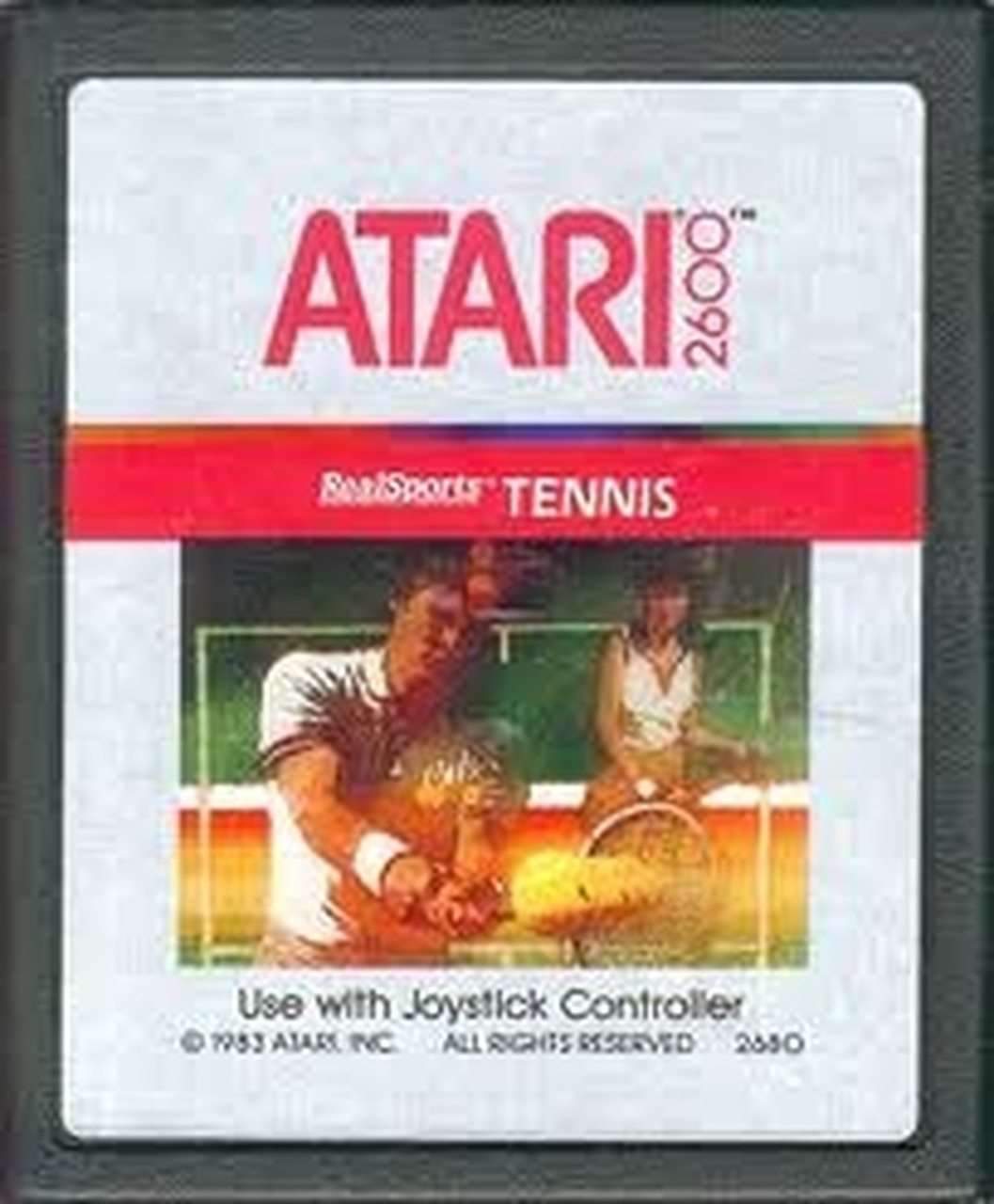 REAL SPORTS TENNIS - ATARI 2600 GAME - Atari 2600 Game | Retrolio Games