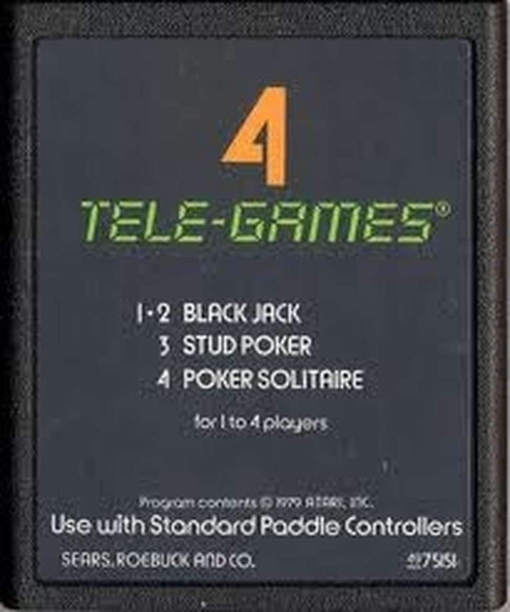 POKER PLUS - ATARI 2600 GAME - Atari 2600 Game | Retrolio Games