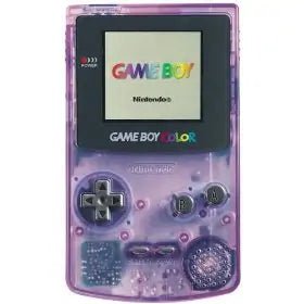 Nintendo Gameboy Color Console: Tetris & Dr Mario - Clear Purple