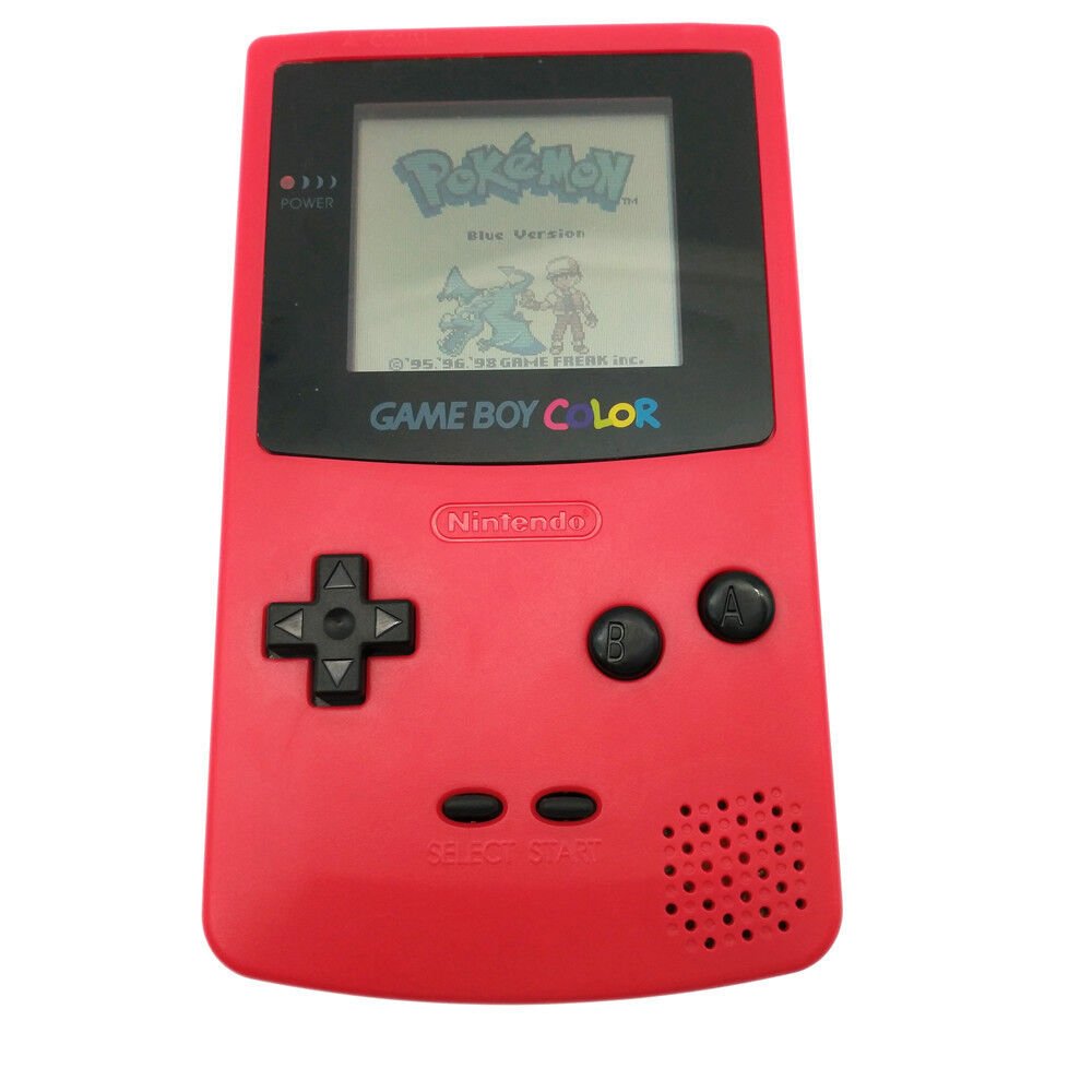 Nintendo Gameboy Color Console: Tetris & Super Mario Bros Deluxe - Red (Retro Fam)