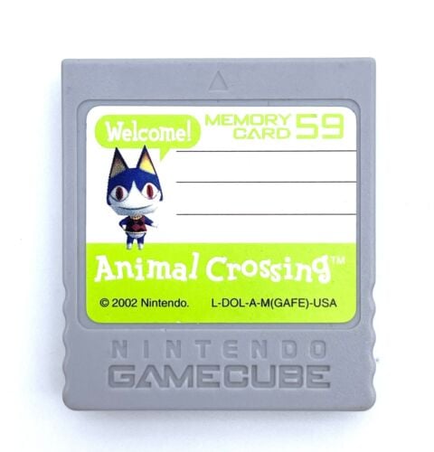 Gamecube Original Memory Card - Animal Crossing 59 Block