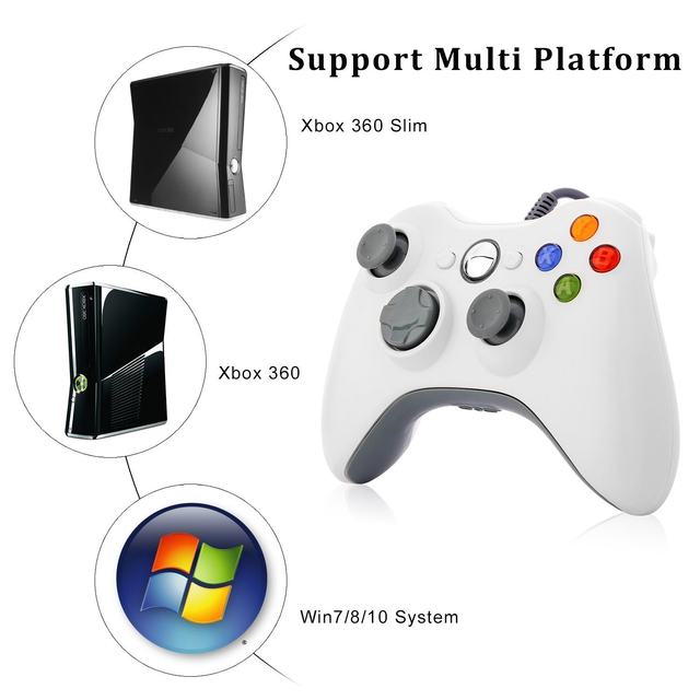 Manette filaire Xbox 360 tierce partie (Retro Fam)