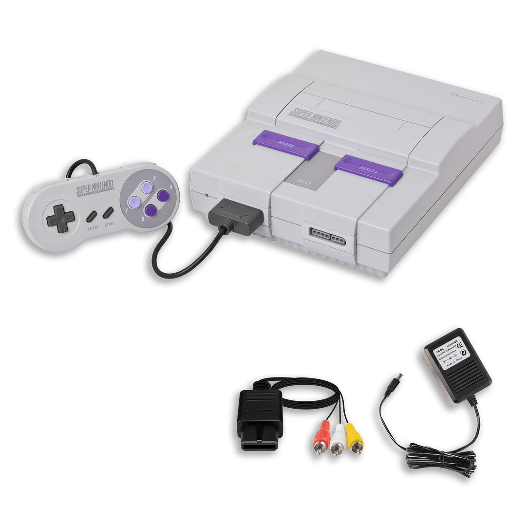 Pack de jeux de course SNES – F-Zero et Super Mario Kart – 1 manette