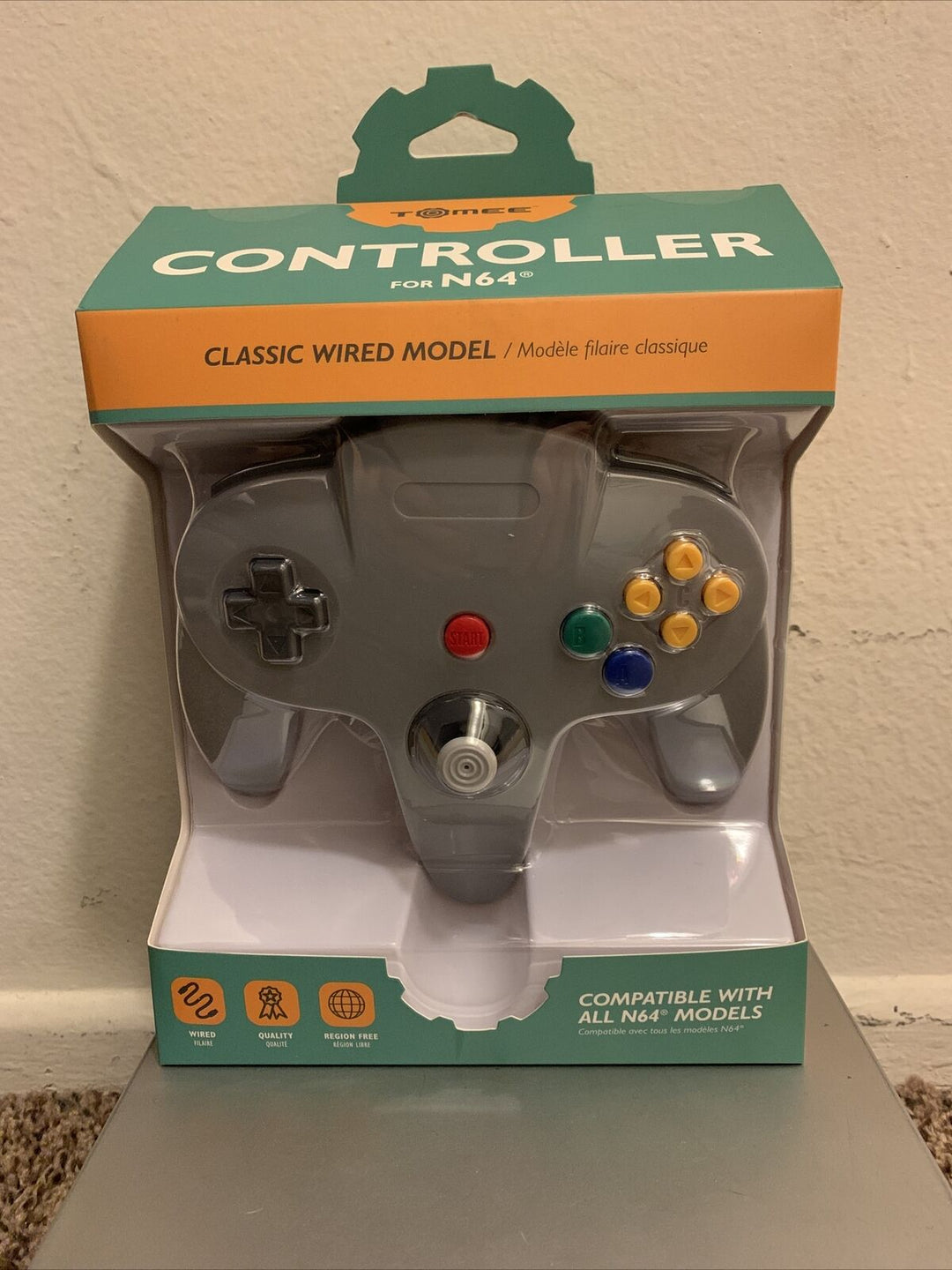 Tomee Controller for N64 Gray (Retro Fam)