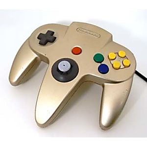Nintendo 64 N64 Gold Controller (Retro Fam)
