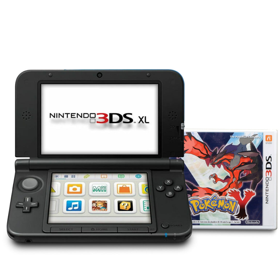 Nintendo 3DS XL Console: Pokémon Y - Black (Retro Fam)