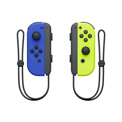 Manettes Joy-Con Switch (G/D) - Bleu / Jaune fluo (Famille rétro)