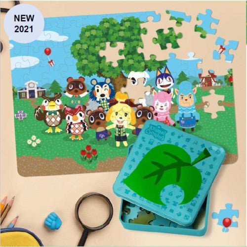 Puzzle 250 pièces : Animal Crossing - Personnages (Famille rétro)