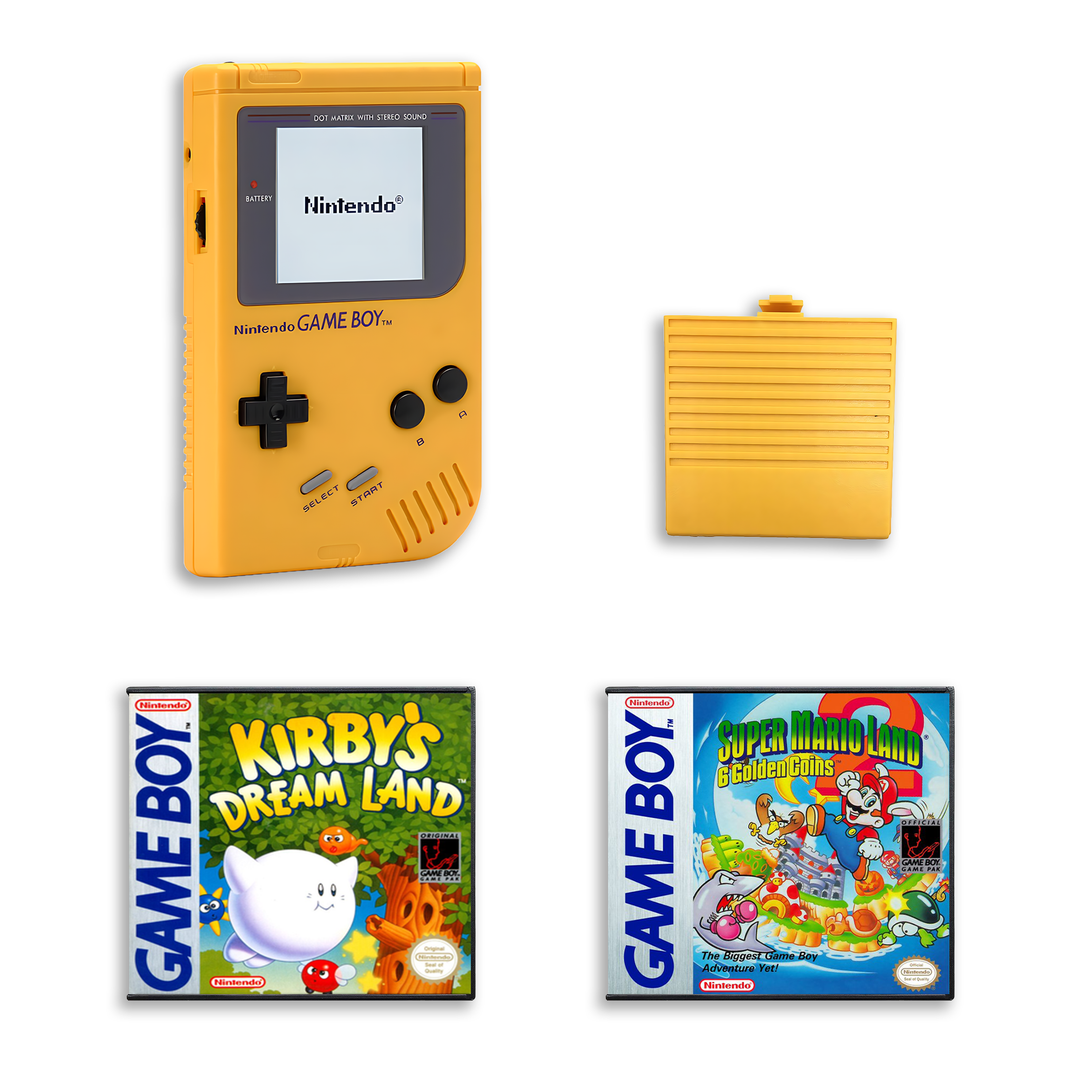 Jeux de plateforme classiques Game Boy – Super Mario Land 2 et Kirby's Dream Land