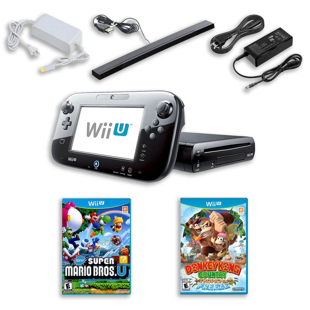 Wii U Platformer Classics – New Super Mario Bros. U & Donkey Kong Tropical Freeze – GamePad Included