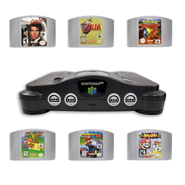 Nintendo 64 Starter Kit – Super Mario 64 & Mario Kart 64 – 1 Controller, AV Cable - Image 2