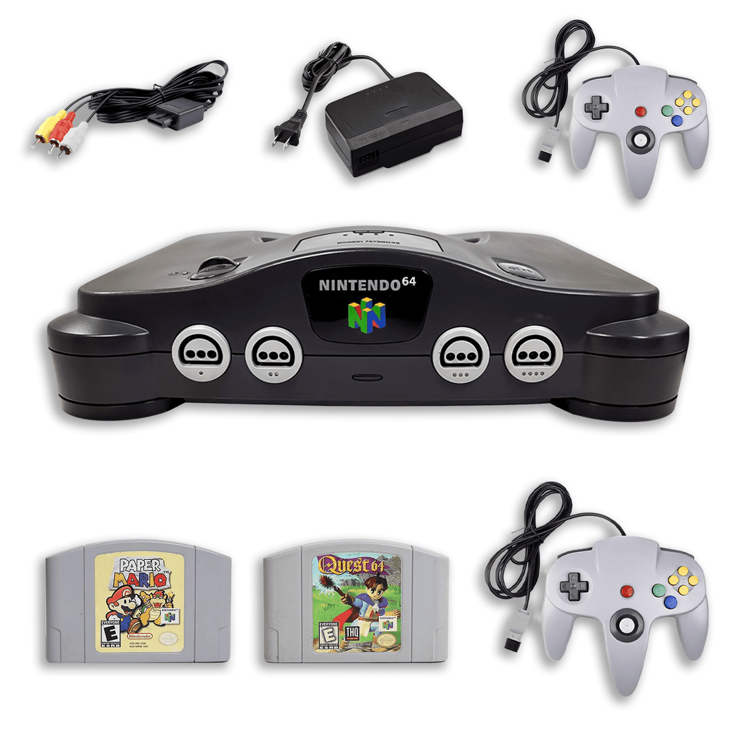 Nintendo 64 RPG Collection – Paper Mario & Quest 64 – 1 Controller
