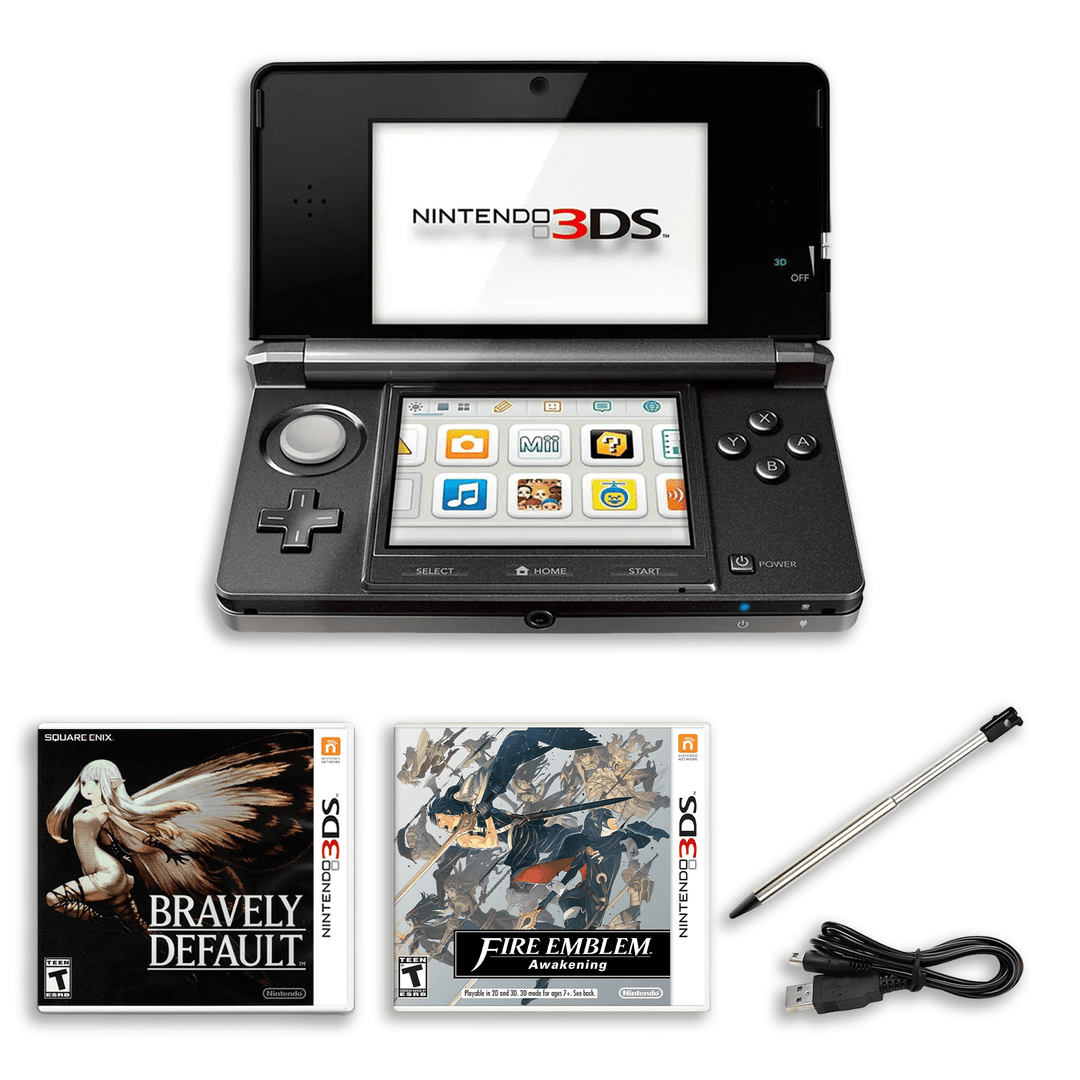 Nintendo 3DS RPG Legends – Bravely Default & Fire Emblem Awakening – Charger, Stylus