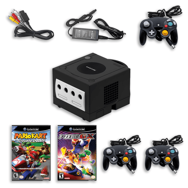 Pack de jeux de course GameCube – Mario Kart Double Dash et F-Zero GX – 2 manettes