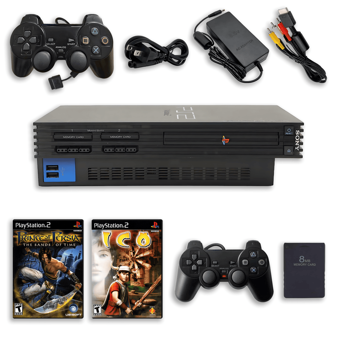 PlayStation 2 Retro Classics – Prince of Persia Sands of Time & ICO – 1 Controller, Memory Card
