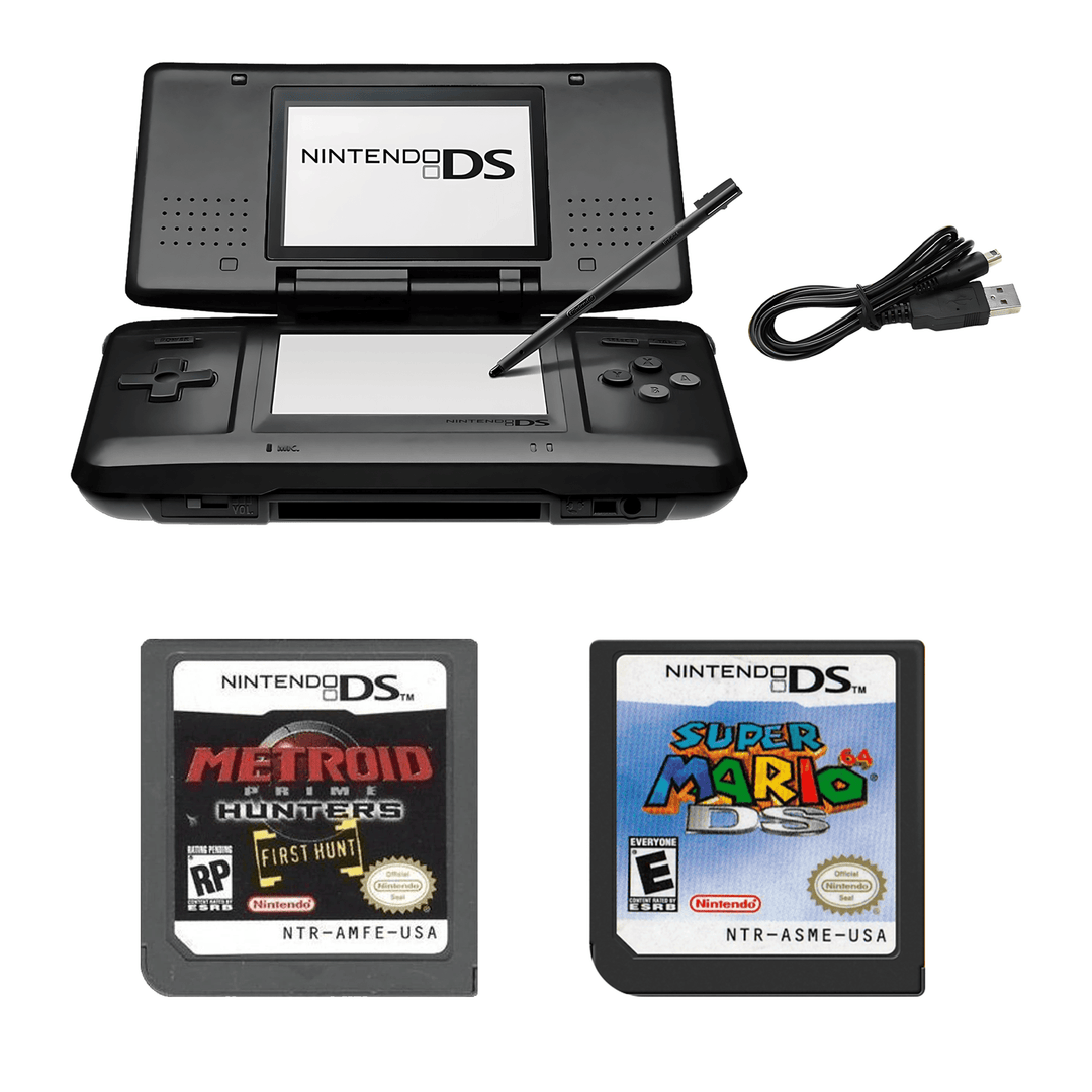 Clásicos retro de Nintendo DS – Mario 64 DS y Metroid Prime Hunters – Lápiz táctil incluido