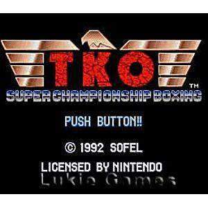 TKO Super Championship Boxing - SNES Game | Retrolio Games