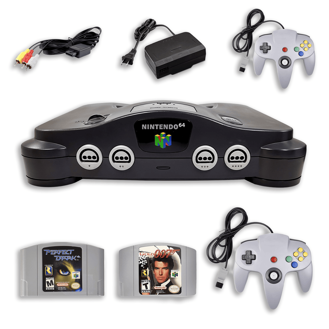 Paquete de tiradores para Nintendo 64 – GoldenEye 007 y Perfect Dark – 1 control