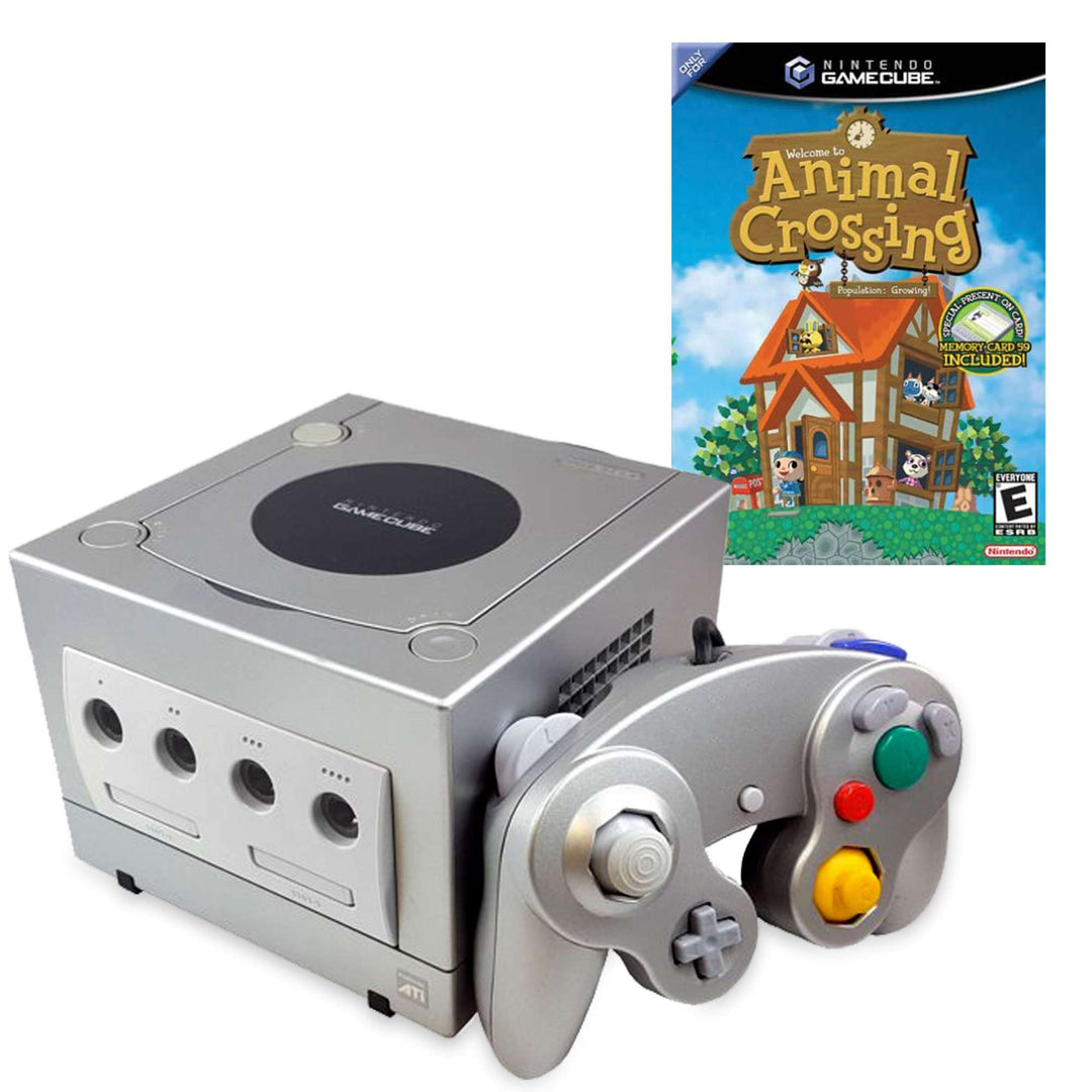 Nintendo Gamecube Console: Animal Crossing - Silver (Retro Fam)