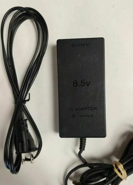 Adaptateur secteur et câble d'origine pour Sony Playstation 2 Slim (Retro Fam)