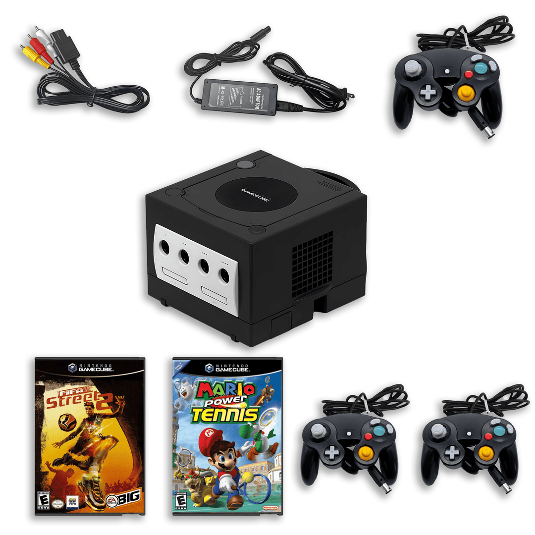 GameCube Sports Pack – Mario Power Tennis & FIFA Street 2 – 2 Controllers