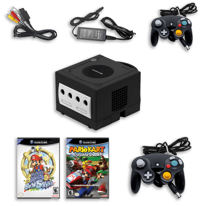 GameCube Starter Kit – Super Mario Sunshine & Mario Kart Double Dash – 1 Controller