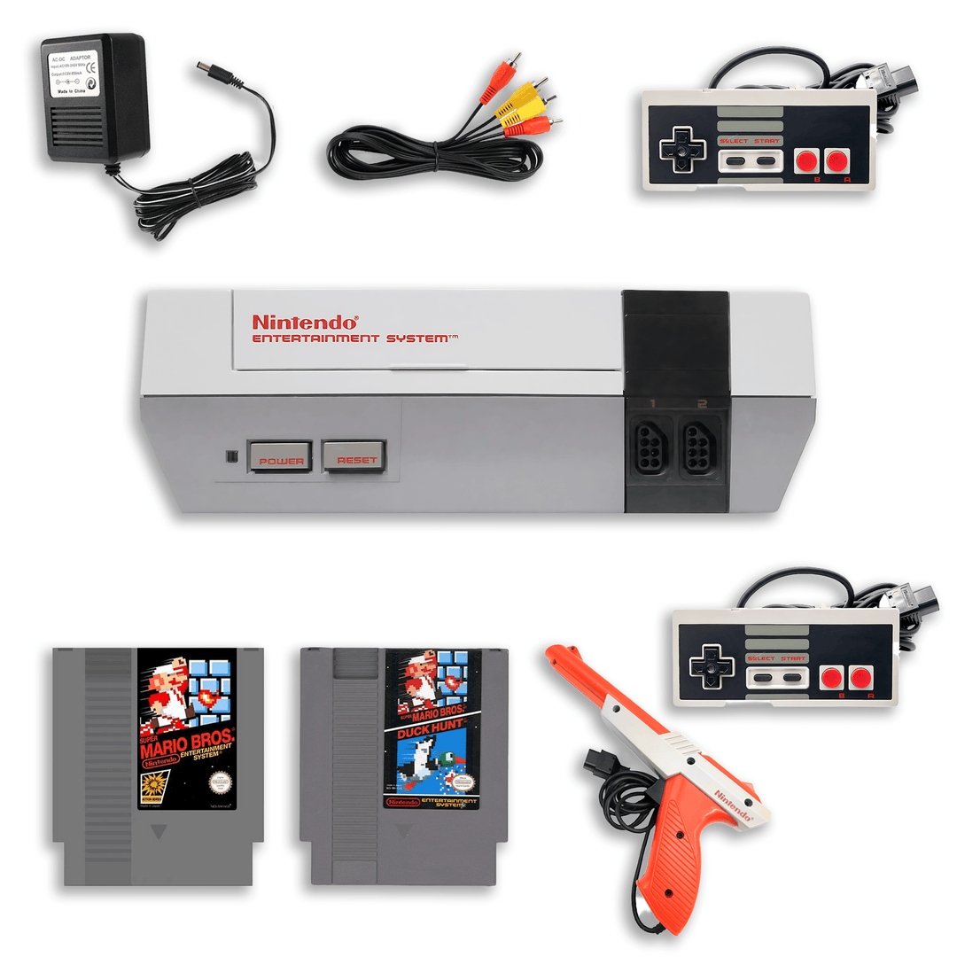 NES Starter Kit – Super Mario Bros. & Duck Hunt – 1 Controller, Zapper Gun