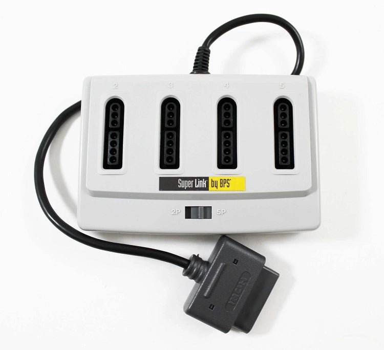 Super Nintendo SNES Super Link By BPS Multi-Player Adapter (Retro Fam)