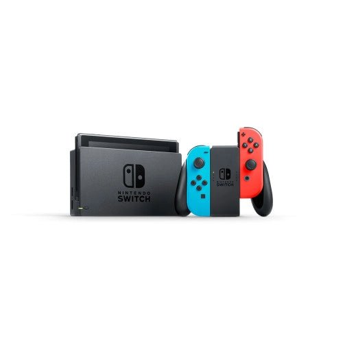 Switch Console Neon Red & Blue Core + Mario Kart 8 Deluxe