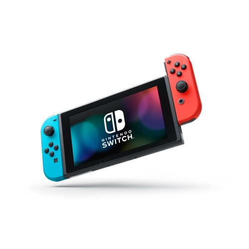 Switch Console Neon Red & Blue Core + Mario Kart 8 Deluxe