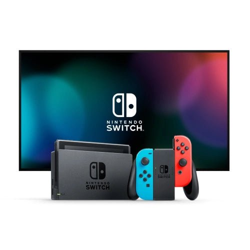 Switch Console Neon Red & Blue Core + Mario Kart 8 Deluxe